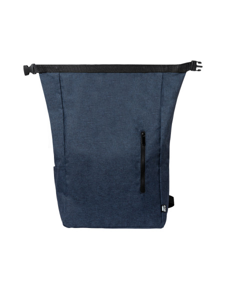 Mochila Personalizada ECO en 300D RPET, Bolsillo con hebilla.