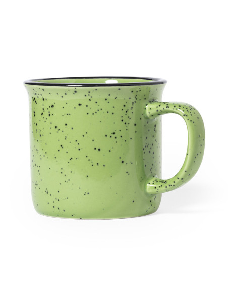 Taza de Cerámica Personalizable de 350ml, Diseño Vintage.