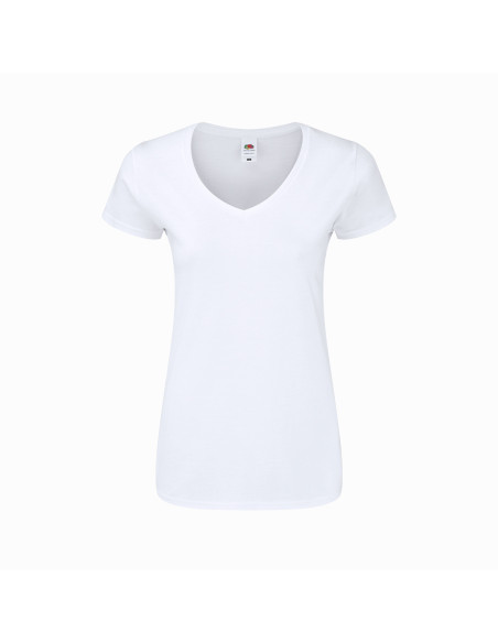 Camiseta Mujer blanca personalizada 100% algodón