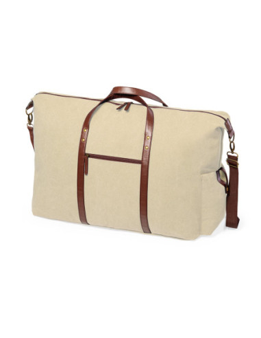 Bolsa de viaje personalizada en canvas resistente.