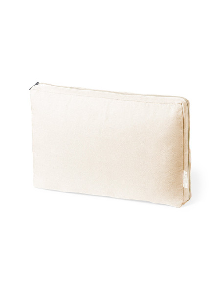 Funda portátil de 15'' personalizada en algodón reciclado.