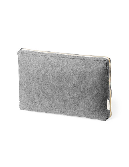 Funda portátil de 15'' personalizada en algodón reciclado.