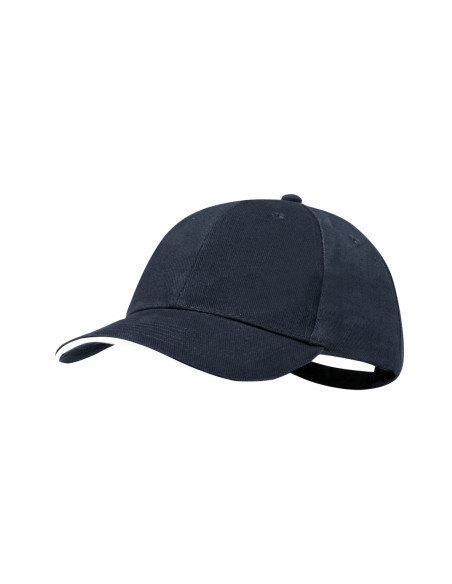 Gorra personalizada 6 paneles, resistente algodón peinado 250g/m².