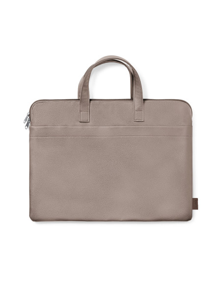 Maletín portadocumentos personalizado premium en cuero reciclado.