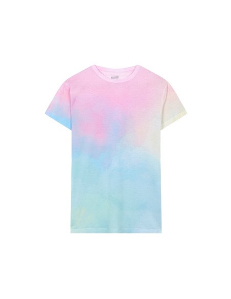 Camiseta Personalizada estampado arcoíris, 100% algodón peinado