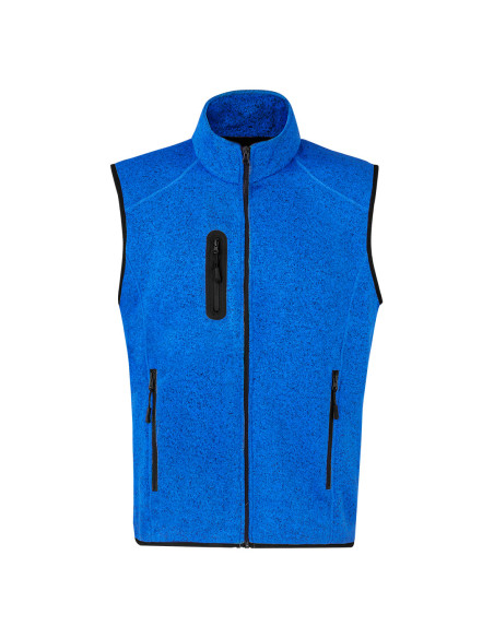 Chaleco bitono personalizado en polar fleece, anti-pilling.