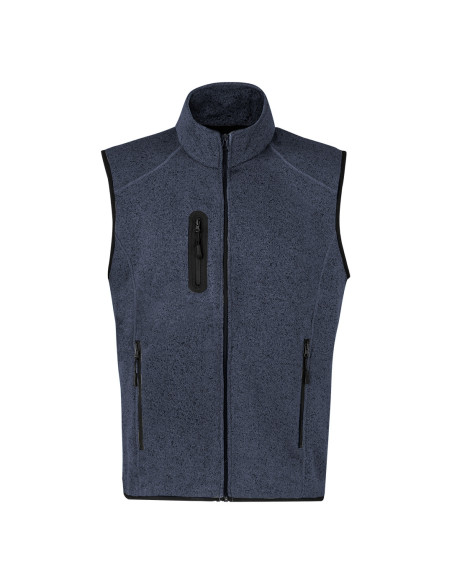 Chaleco bitono personalizado en polar fleece, anti-pilling.