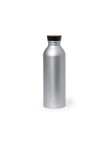 Bidón Personalizado 550 ml en Aluminio, Tapón Bambú