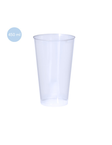 Vaso para eventos reutilizable de 450ml en PP.