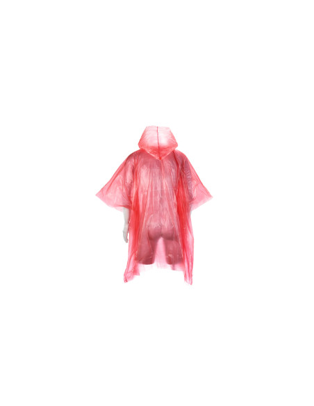 Poncho para lluvia adulto personalizad en HDPE, 127x102cm.