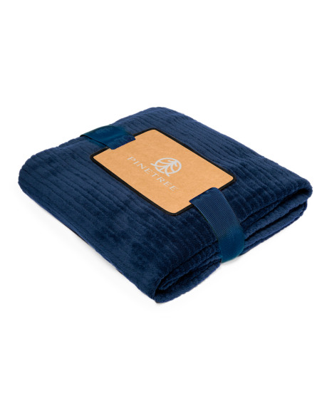 Manta personalizada, 240g/m², poliéster, bolsa reciclada en interior