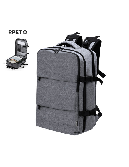 Mochila Promocional Multifunción en 300D RPET.