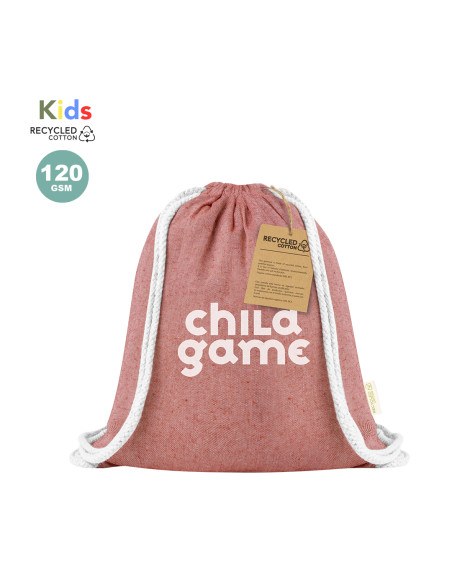 Mochila Promocional de cuerdas Algodón Reciclado 120 g/m2