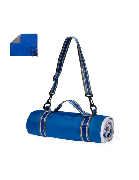 Manta de picnic personalizada polar fleece, base poliéster.