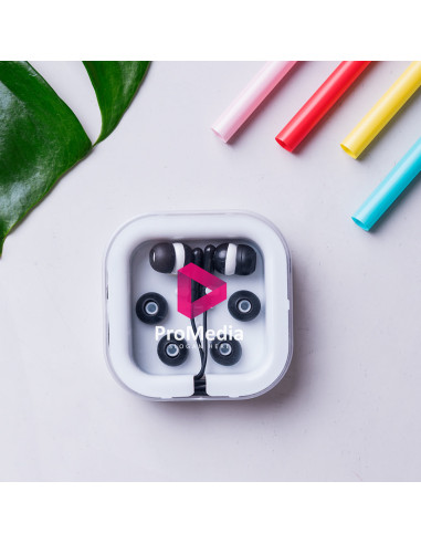 Auriculares Personalizados Bicolor, Jack 3.5mm.