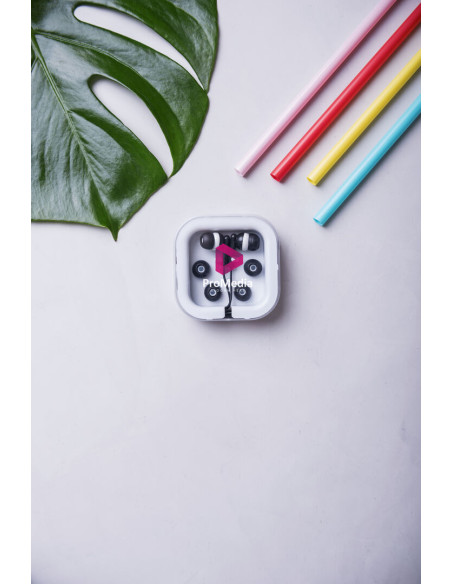 Auriculares Personalizados Bicolor, Jack 3.5mm.