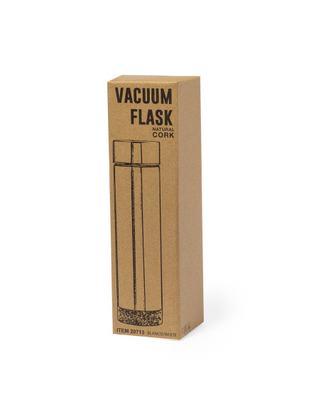 Termo Personalizado 470ml Acero Inox base Corcho. Caja ECO