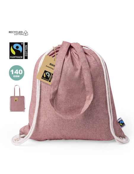 Mochila para Publicidad de cuerdas en Algodón 140g/m2