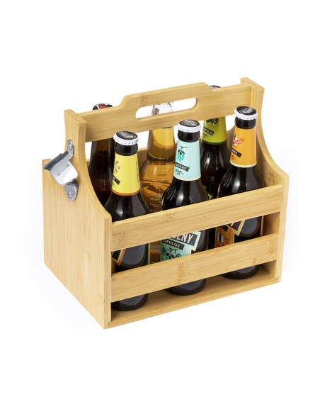 Portabotellas Personalizable de Bambú