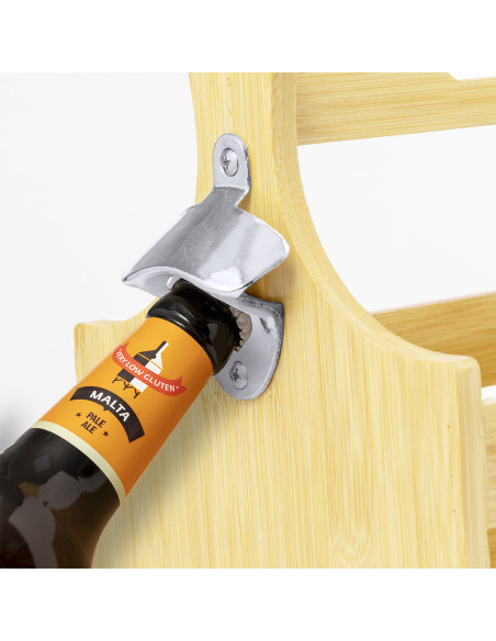 Portabotellas Personalizable de Bambú