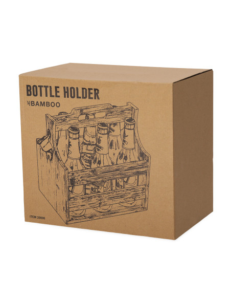 Portabotellas Personalizable de Bambú