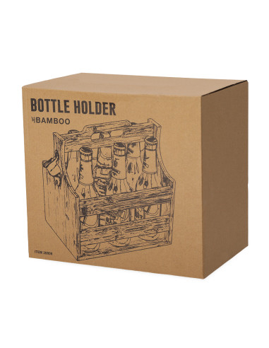 Portabotellas Personalizable de Bambú