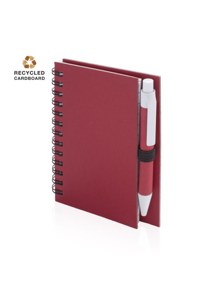 Libreta de Anillas Publicitaria , Cartón reciclado con Bolígrafo