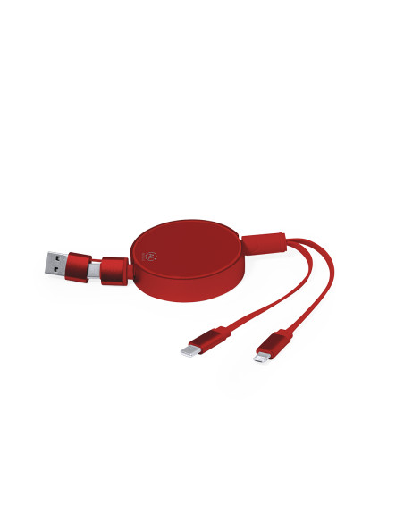 Cargador publicitario ECO en Aluminio Reciclado, multi-conexión.