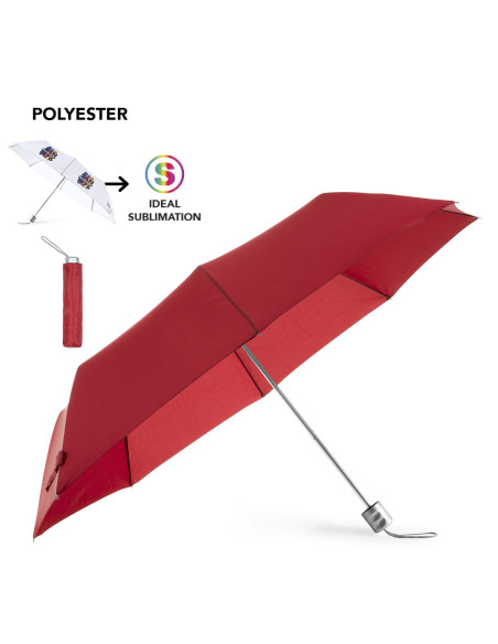 Paraguas plegables publicitarios en vivos colores.