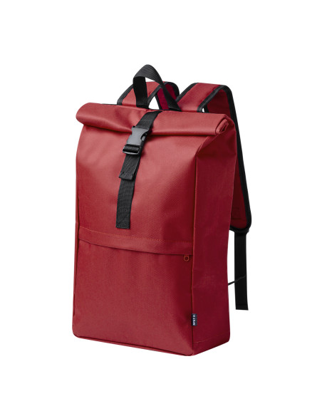 Mochila para Publicidad 600D RPET, Bolsillo principal con Hebilla