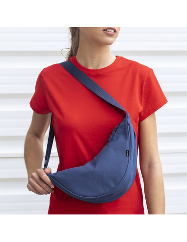 Riñonera publicitaria RPET con cremallera y...