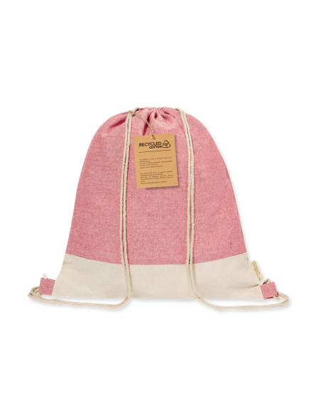 Mochila Publicitaria de cuerdas en Algodón reciclado 120g/m2