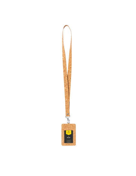 Identificador Lanyard ECO personalizado en corcho natural