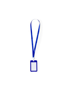 Lanyard publicitario con portatarjetas en PVC y mosquetón. 2