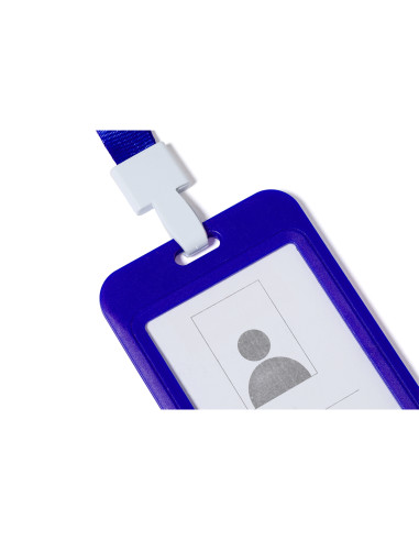 Lanyard publicitario con portatarjetas en PVC y...