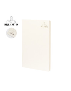 Libreta de cartones de Leche Reciclados personalizada....