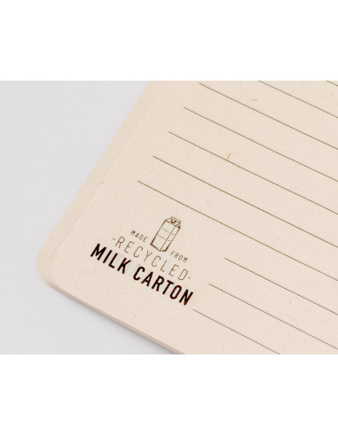 Libreta de cartones de Leche Reciclados...