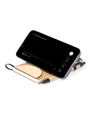 Libreta de Anillas en Corcho y Bambú para...