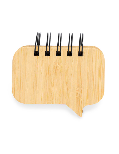 Bloc de Notas Personalizable con Anillas y tapas de Bambú