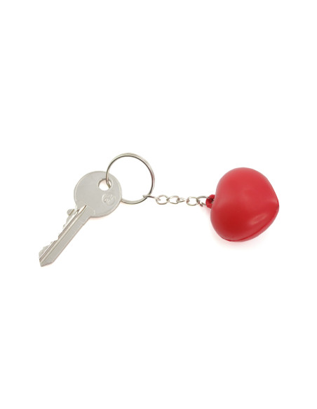 Llavero antiestrés de corazón personalizado en suave PU.