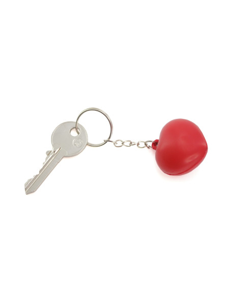 Llavero antiestrés de corazón personalizado en suave PU.