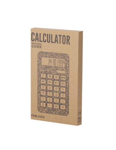 Calculadora ECO en corcho personalizada con...