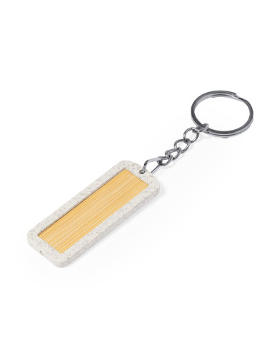 Llaveros ECO baratos personalizados en bambú.