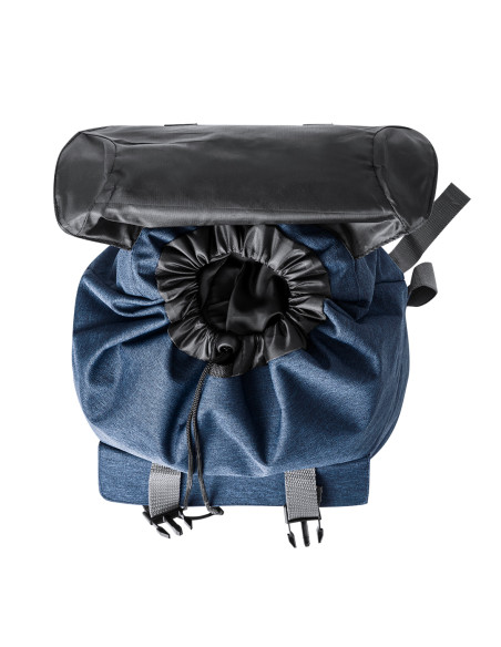 Mochila Promocional en 600D RPET, Bolsillo principal con Cordón