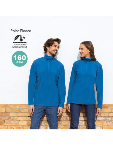 Forro polar personalizado, efecto melange y tallas XS-XXL.