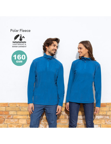 Forro polar personalizado, efecto melange y tallas XS-XXL.