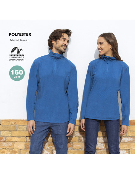 Forro polar personalizado, efecto melange y tallas XS-XXL.