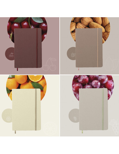 Bloc de Notas A5 con Tapas duras de Frutas para...