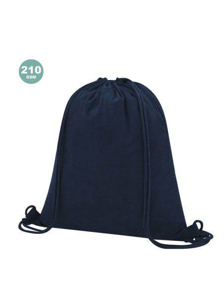 Mochila Promocional de Cuerdas en Pana de Poliéster.