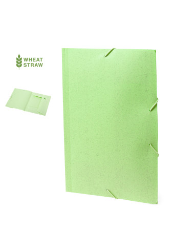 Carpeta de caña de trigo personalizada con...